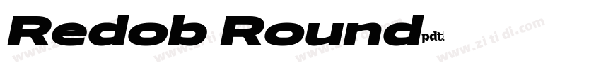 Redob Round字体转换